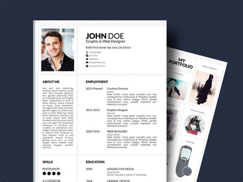 Creative Portfolio Resume Template