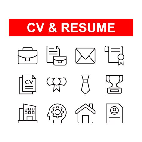 Creative Resume Template with Icons