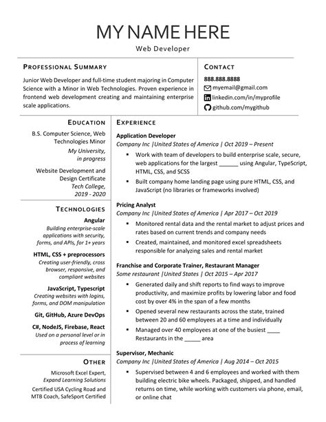 Creative Resume Templates on Reddit