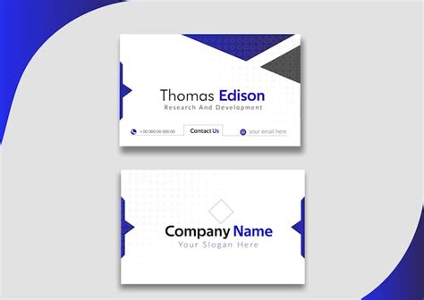 Business Card Design with Creative Shapes