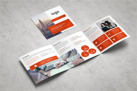 Creative Square Trifold Brochure Template