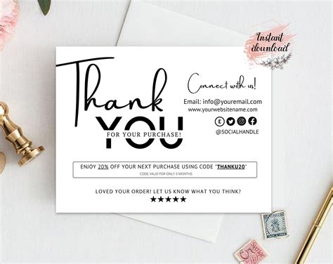 Creative Thank You Business Card