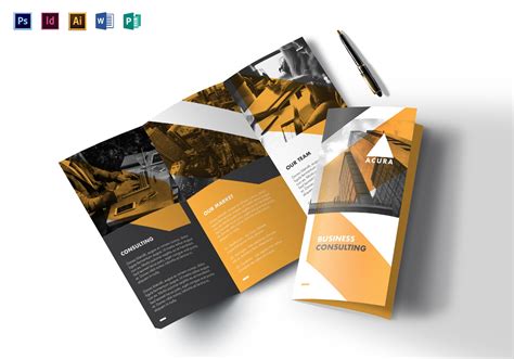 Creative tri-fold brochure template