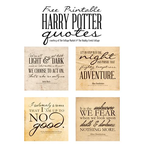 Creative Ways to Use Harry Potter Quote Printables