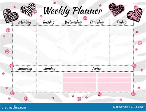 Weekly Planner Template 5