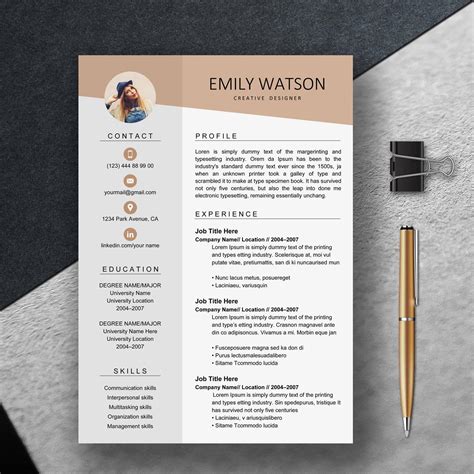 Benefits of using creative word resume templates