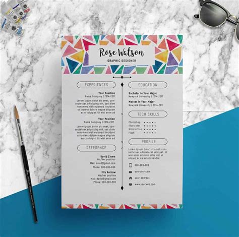 Examples of successful creative word resume templates