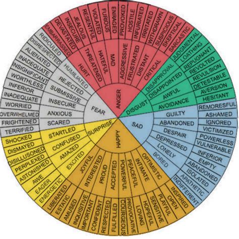 A creation wheel used for creative writing