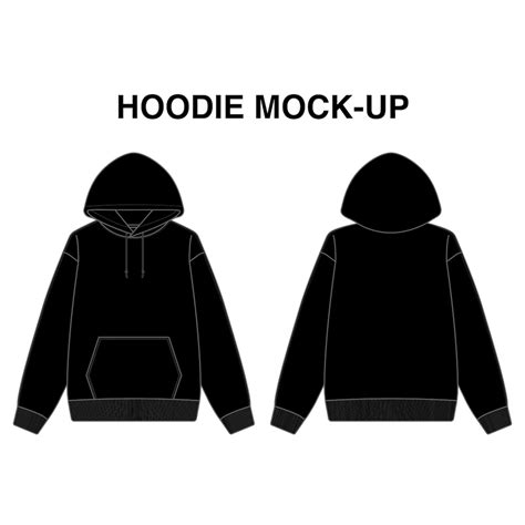 Blank hoodie template from Creatopy