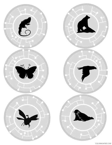 Creature Power Discs Template 9