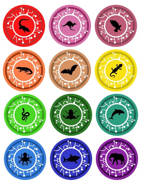 Creature Power Discs Templates