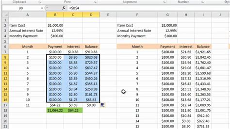 Credit Card Statement Analysis in Excel