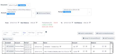 Importing credit card statements into Excel