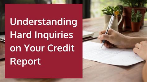 Credit report with hard inquiries