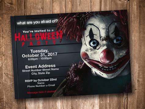 Creepy Halloween Party Invitation