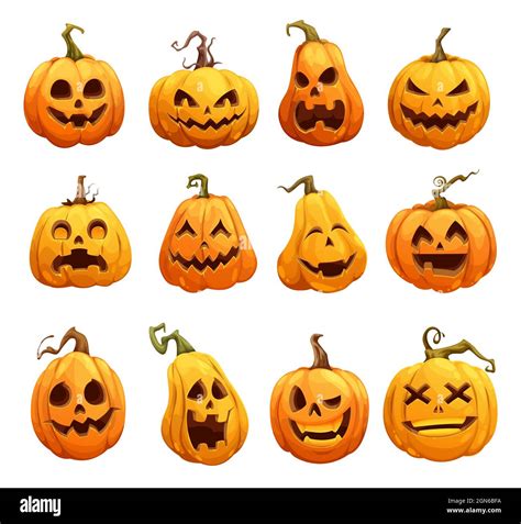 Creepy Jack-o-Lantern Faces