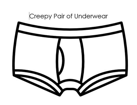 Creepy Underwear Design Template 1