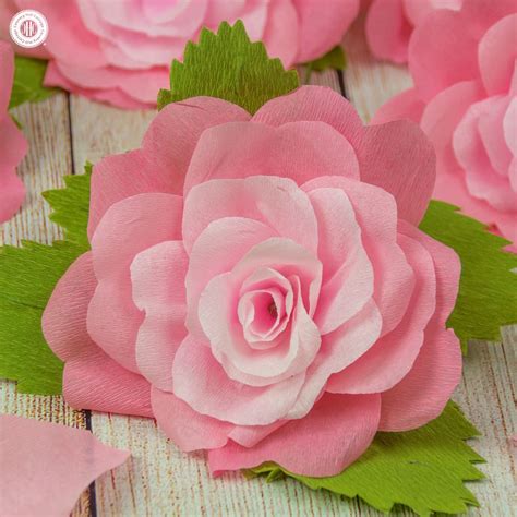 Crepe paper flower templates