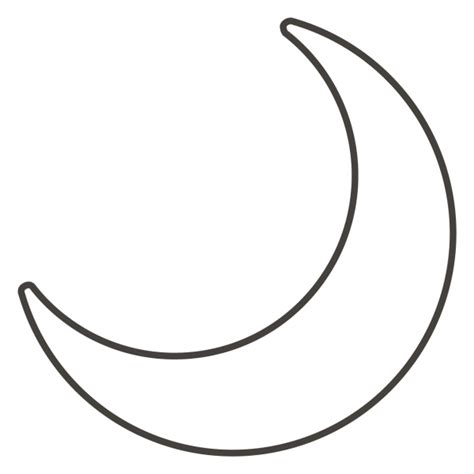 Crescent Moon Coloring Page