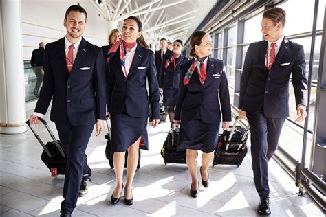 Crew member working in an airport