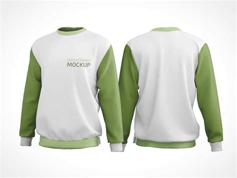 Crew Neck Sweatshirt Design Template PSD