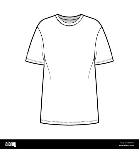 Crew Neck T-Shirt Mockup Template