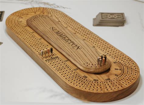 Cribbage board creation steps