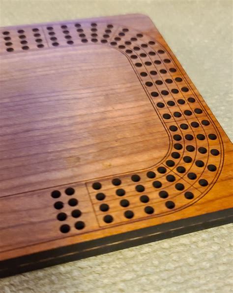 Cribbage Board Template Design