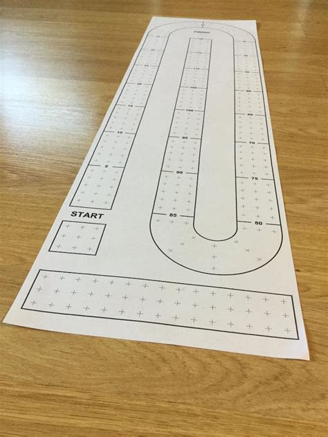 Cribbage Board Template Printable