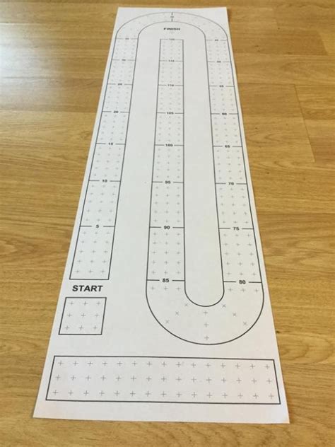 Cribbage gameboard printable