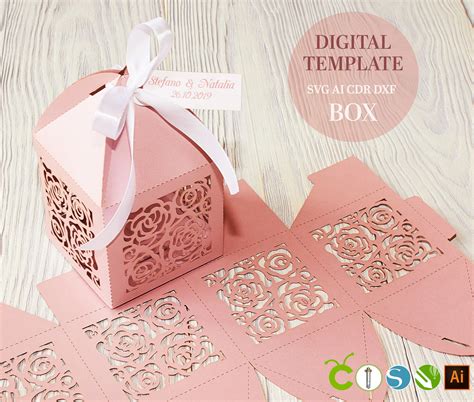 Cricut machine and box templates