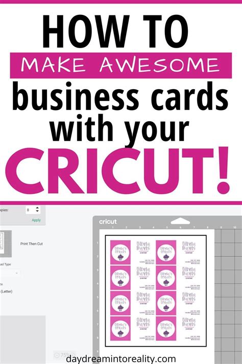 Cricut Business Card Template 4