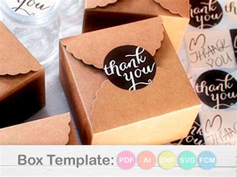 Cricut cookie box template