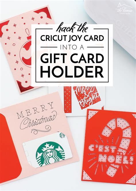 Cricut Gift Card Holder Templates for Shapes and Sizes