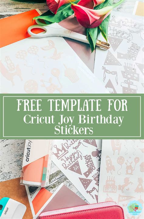 Cricut Joy Sticker Templates