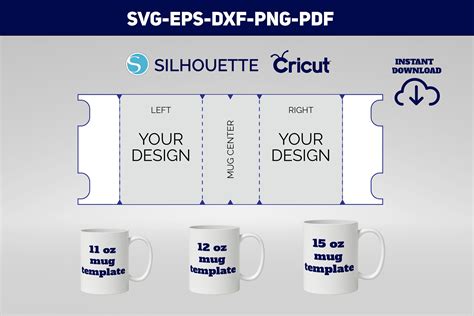 Cricut Mug Design Template