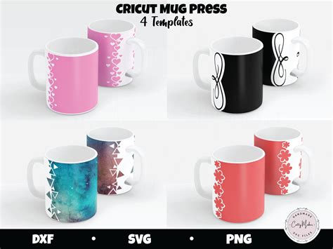 Watercolor Cricut Mug Design Template