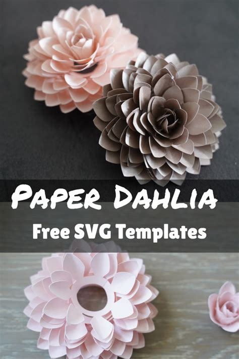 Cricut Paper Flower Dahlia Template