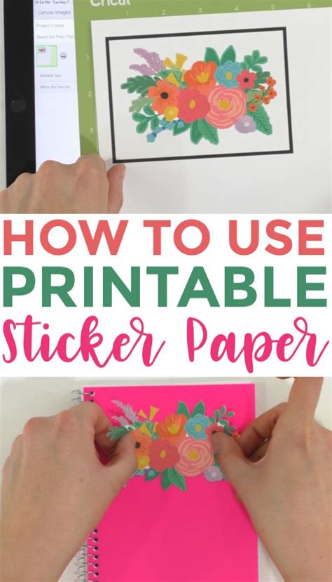 Cricut printable sticker paper tips and tricks