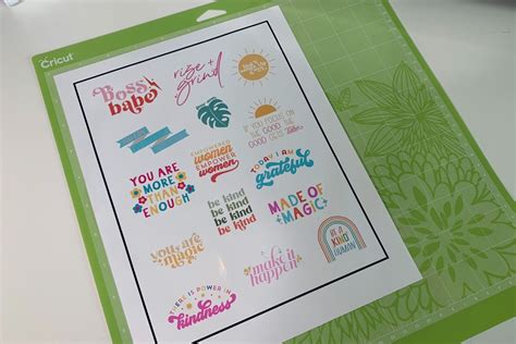 Cricut sticker paper designs for DIY projects