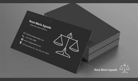 Criminal Defense Lawyer Business Card Template