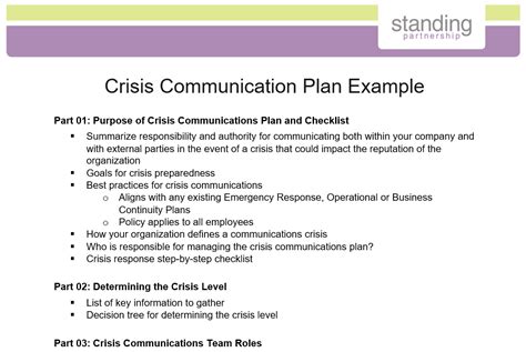 Crisis Communication Plan Sample