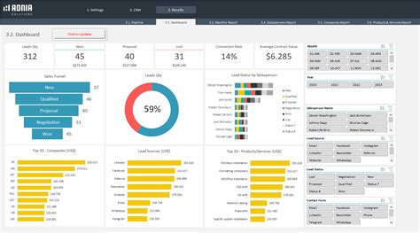 CRM Excel Template 3