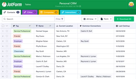 CRM Template Examples