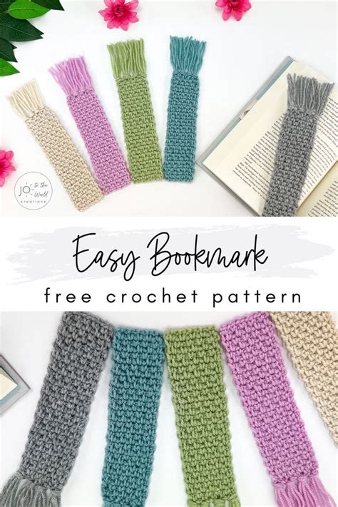 Colorful Crochet Bookmark Pattern