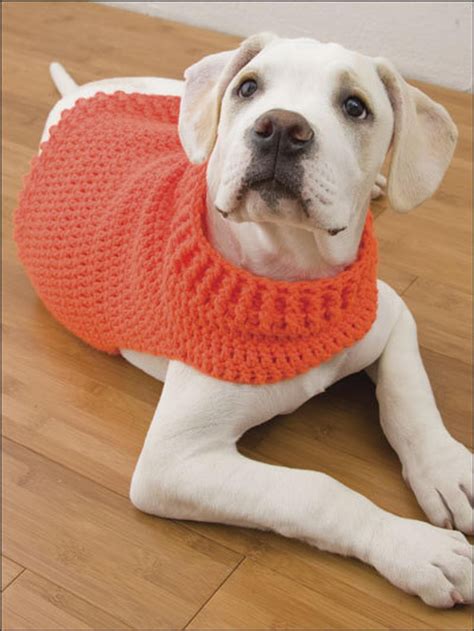 Crochet dog sweater patterns for puppies gallery