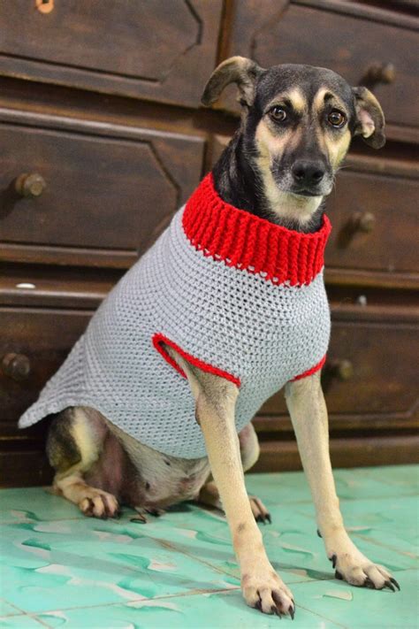 Crochet dog sweater patterns with hood