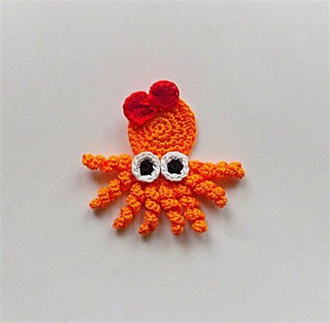 Crochet Octopus Embellishments