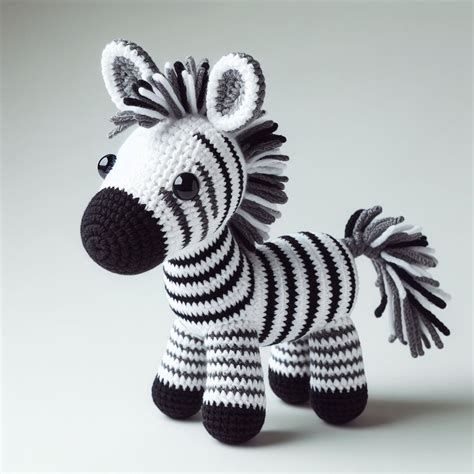 Crochet zebra pattern