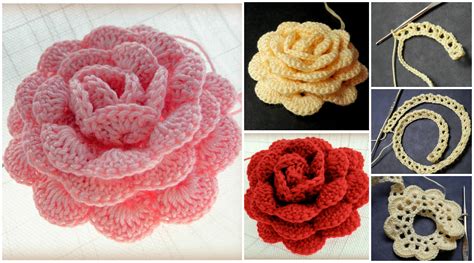 Crocheted Rose Accessories